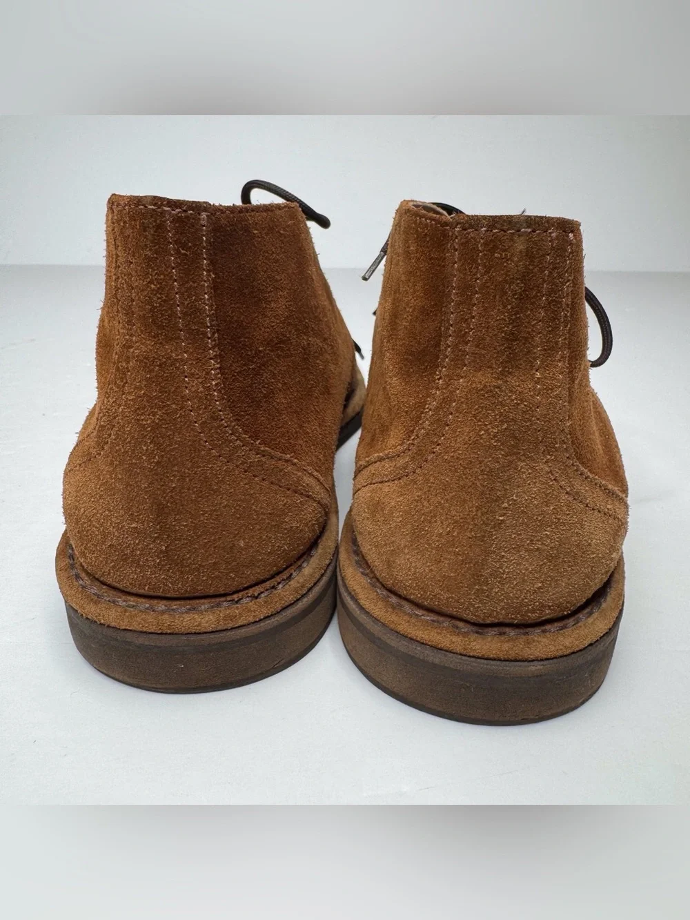 Coach Ace Men's Brown Suede Leather Chukka Boots 8.5 D Made in Italy Preppy Boho